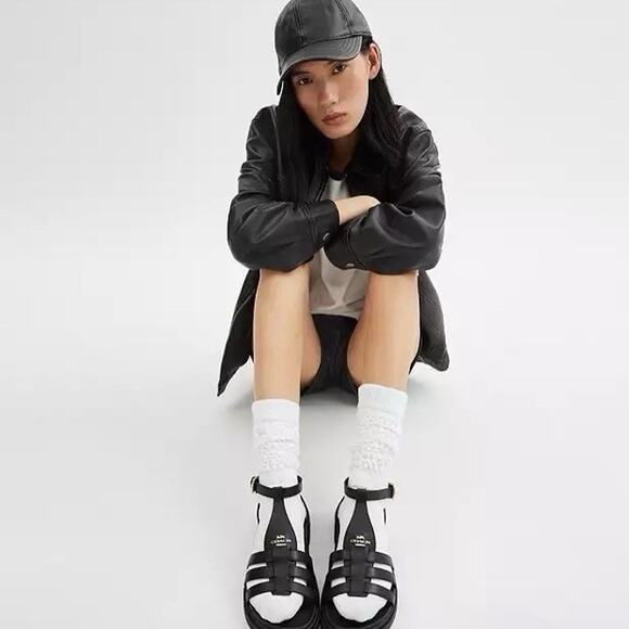 NWT Coach Franny Sandal black Cr866 us6. 5 - Picture 10 of 10